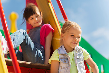 Image showing happy kids on children playground