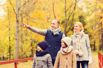 Image showing happy family in autumn park