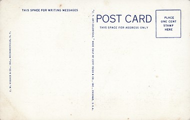 Image showing Retro postcard
