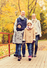 Image showing happy family in autumn park