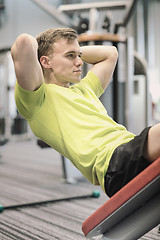 Image showing man exercising in gym