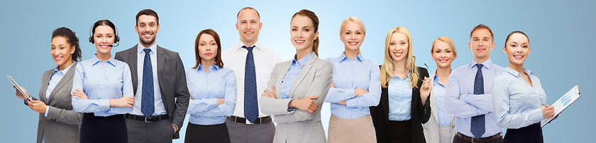 Image showing group of happy businesspeople