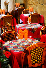 Image showing Restaurant patio