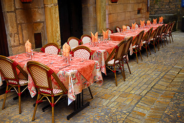 Image showing Restaurant patio