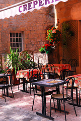 Image showing Restaurant patio