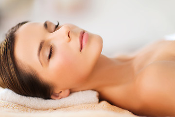 Image showing beautiful woman in spa salon