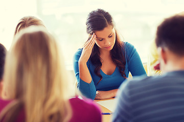 Image showing group of students with papers