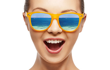 Image showing amazed girl in shades