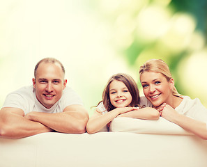 Image showing happy family at home