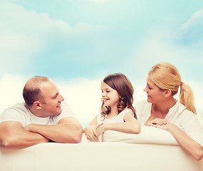 Image showing happy family at home