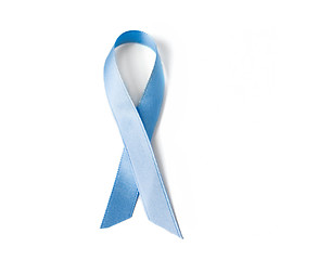 Image showing blue prostate cancer awareness ribbon