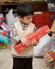 Image showing Little boy on Christmas