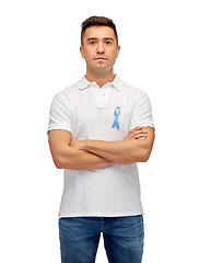 Image showing man with prostate cancer awareness ribbon