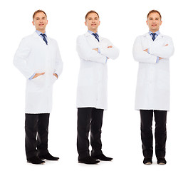 Image showing happy doctors in white coat
