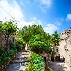 Image showing Tossa de Mar, Catalonia, Spain, 23.06.2013, the territory of a m