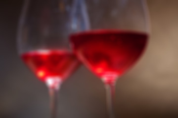 Image showing red wine in two glass