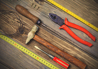 Image showing locksmith tools still life