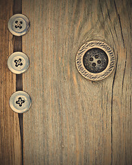 Image showing four vintage button