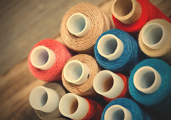 Image showing spools of thread