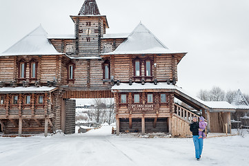 Image showing Wooden hotel of abalak tourist complex