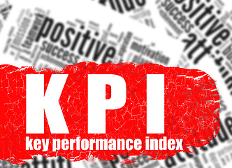 Image showing Word cloud key performance index