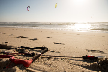 Image showing Kite on the sand