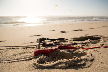 Image showing Kite on the sand