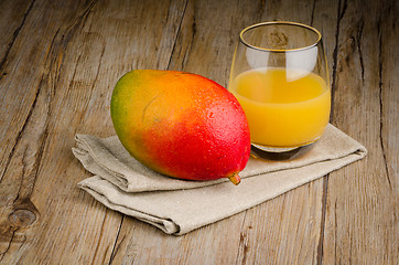 Image showing Fresh mango juice