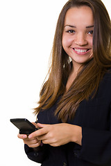 Image showing Happy business woman