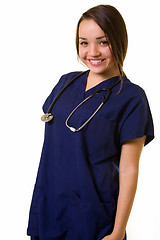 Image showing Friendly young nurse