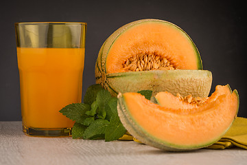 Image showing Honeydew melon juice