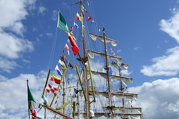 Image showing Tall Ship's Race in Stockholm Sweden