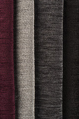 Image showing Multi color fabric texture samples