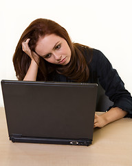 Image showing Depressed Secretary