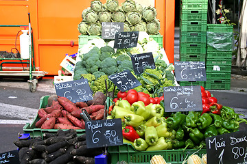 Image showing Vegetable market