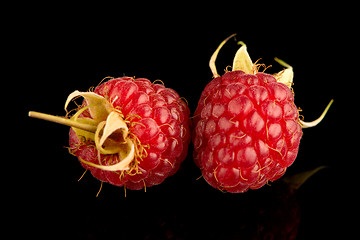 Image showing Fresh raspberries