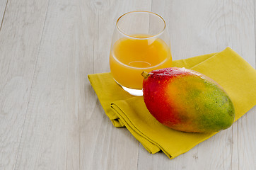 Image showing Fresh mango juice