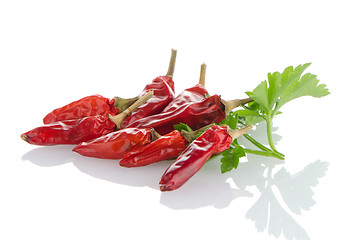 Image showing Red chili peppers