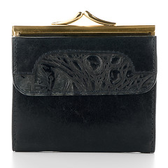 Image showing Black Leather Purse 