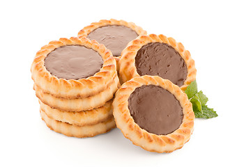 Image showing Chocolate tart cookies