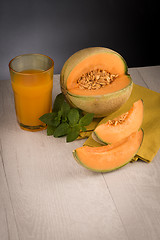 Image showing Honeydew melon juice