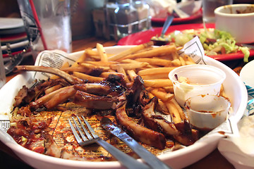 Image showing Eaten meal