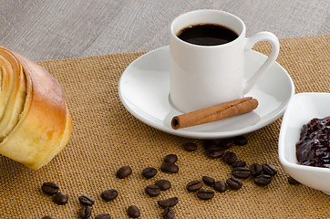 Image showing Cup of black coffee 