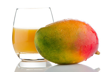 Image showing Fresh mango juice