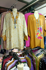 Image showing Traditional asian fabrics