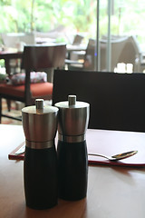 Image showing Salt pepper shakers