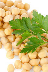 Image showing Pile of chickpeas