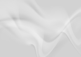 Image showing Light grey abstract smooth wavy background