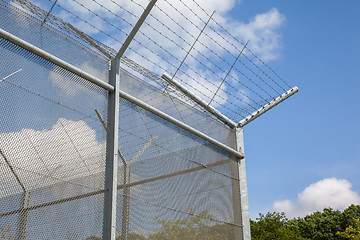 Image showing Fence around restricted area