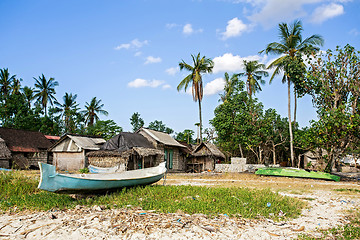 Image showing indonesian house - shack on beach